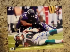RAY LEWIS HoF signed BALTIMORE RAVENS 8"X10" photo w/COA GAI