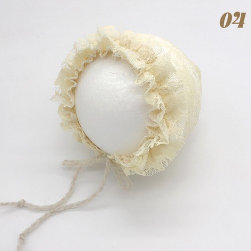 Lace Embroidery BabyGirl Bonnet Hat Infant Princess Adjustable Beanie Breathable - Picture 11 of 27