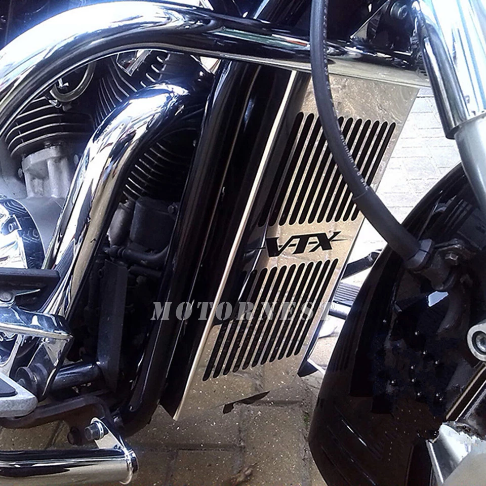 Protector de rejilla de cubierta de radiador "VTX" para Honda VTX 1300C/R/S/T 2003-09 08 07 06 05 Foto 4 de 4