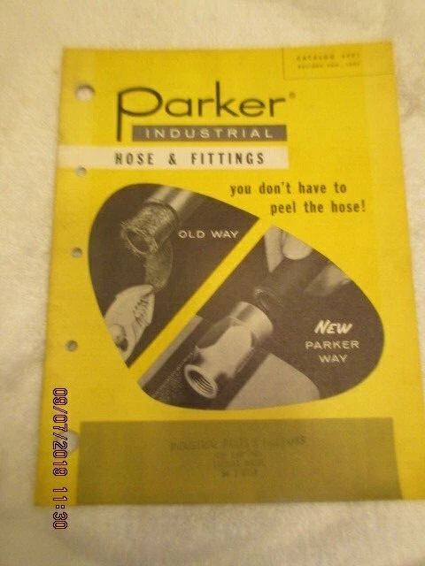 Vintage 1964 PARKER INDUSTRIAL Hose Fittings Catalog Part Number INDEX Book  | eBay