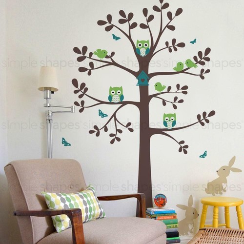 Tree Wall Decal with Animals - Bild 2 von 16