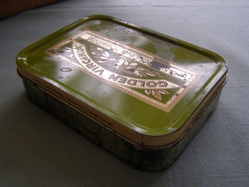 golden virginia hand rolling tobacco tin