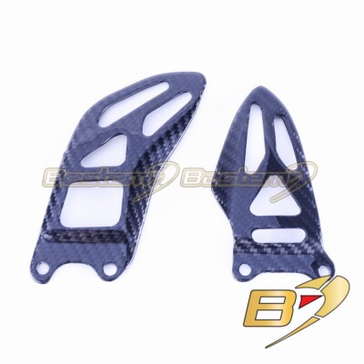 2011-2018 GSX-R 600/750 Carbon Fiber Rearset Foot Peg Mount Heel Guard Plate