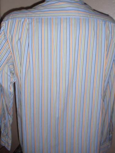 BRANDINI 100% Cotton Men's Shirt Size L Long Sleeve Spread Collar 2 Button NWOT - 第 8/11 張圖片