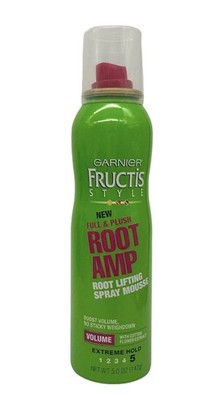 Garnier Fructis Root Amp Lifting Mousse #5 Extreme Hold Spray 5oz Discontinued