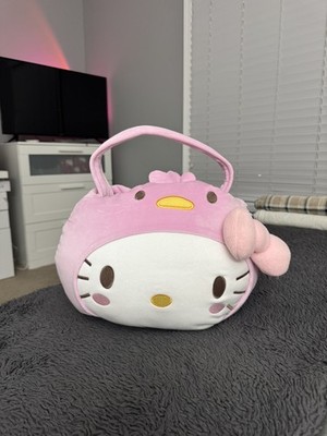 NWT Sanrio Hello Kitty And Friends Plush Pail With Handle Easter Spring Themed