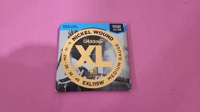 D'Addario EXL115W Blues/Jazz Rock Saiten 11-49 E-Gitarre Umwickelte G-Saite Neu