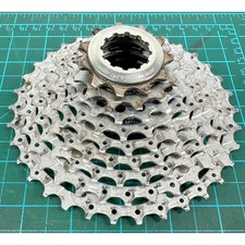 Cassette Shimano Deore XT CS-M770 9 velocidades 11-34T MTB plateado Japón HG