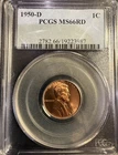 1950-D LINCOLN 1C MS66 RD
