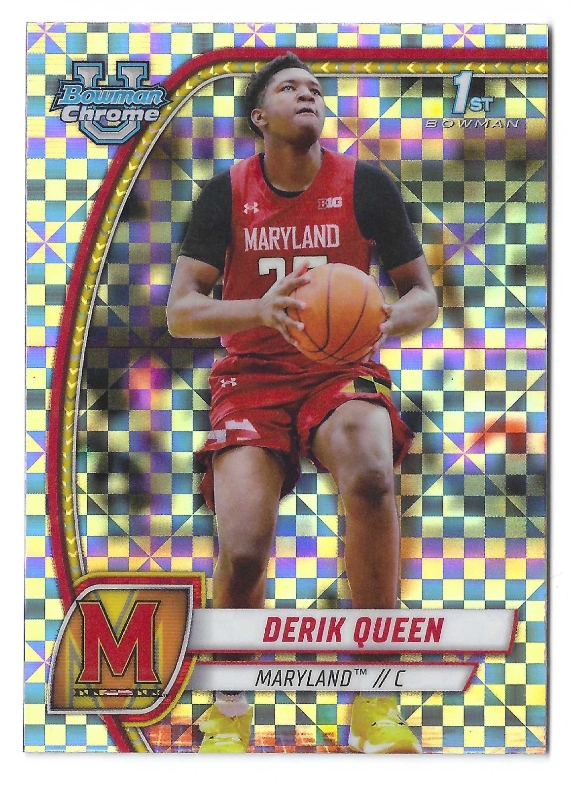 2024-25 Bowman University Chrome DERIK QUEEN Checkerboard 1st