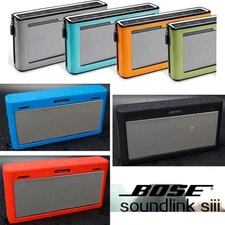 Travel Leather Pouch Scrachproof Cover Case Bag for Bose Soundlink III 3 Speaker