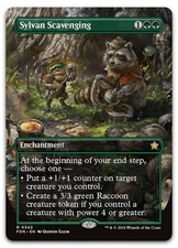 Sylvan Scavenging (Borderless) #342 (NM) Foundations FDN Magic MTG