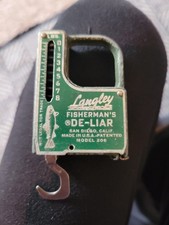 VTG Langley De-Liar Weighs & Measures Fish Scale + Tape Made In USA Patent