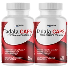 Tadala Caps Male Performance Formula Maximum Strength Supplement- 2 Bottles
