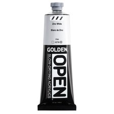 OPEN Slow-Drying Acrylics by GOLDEN, Zinc White, 5 fl oz. tube,
