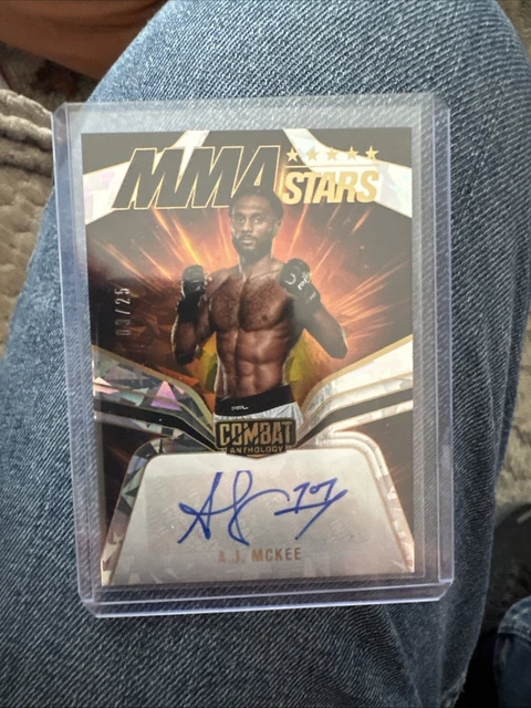 2025 Panini Combat Anthology - Mma Stars Signatures A.J. McKee #MS-AJM (AU)
