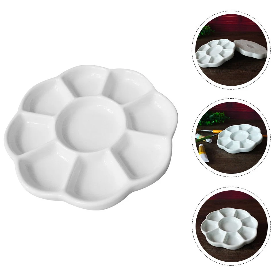 Ceramic Color Palettes Ink Dishes Handwriting Material Calligraphy Ink Holders