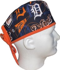 MLB Detroit Tigers Flag Scrub Hat Chemo Cap