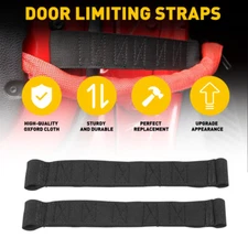 Black Door Limiting Check Strap Firm for Jeep Wrangler CJ YJ TJ JK & Unlimited