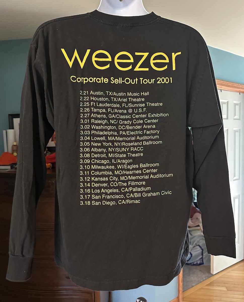 weezer running crowd Tシャツ 2000年 Amazon | Weezer - グリーンアルバムサークル Tシャツ | Tシャツ