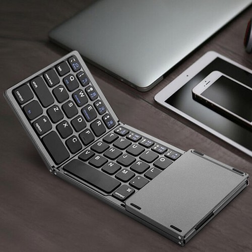 Folding Bluetooth Keyboard Touchpad Wireless Keypad for Windows Android Phone - Picture 12 of 12