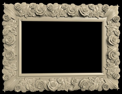 33 Stück STL 3D Modelle SQUARE FRAMES 5 für CNC Oberfräse Aspire Artcam 3D Drucker - Bild 6 von 12