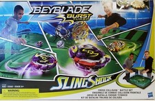 Beyblade Burst Turbo SlingShock Cross Collision Battle Set Game Toy New, Ages 8