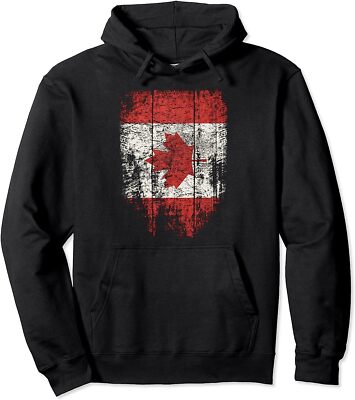 Maple Leaf Canadian Flag Canada Day Patriotic Gift Unisex Hooded Sweatshirt