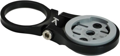 K-EDGE Adjustable Stem Mount for Wahoo Quarter Turn Type Computers, Black