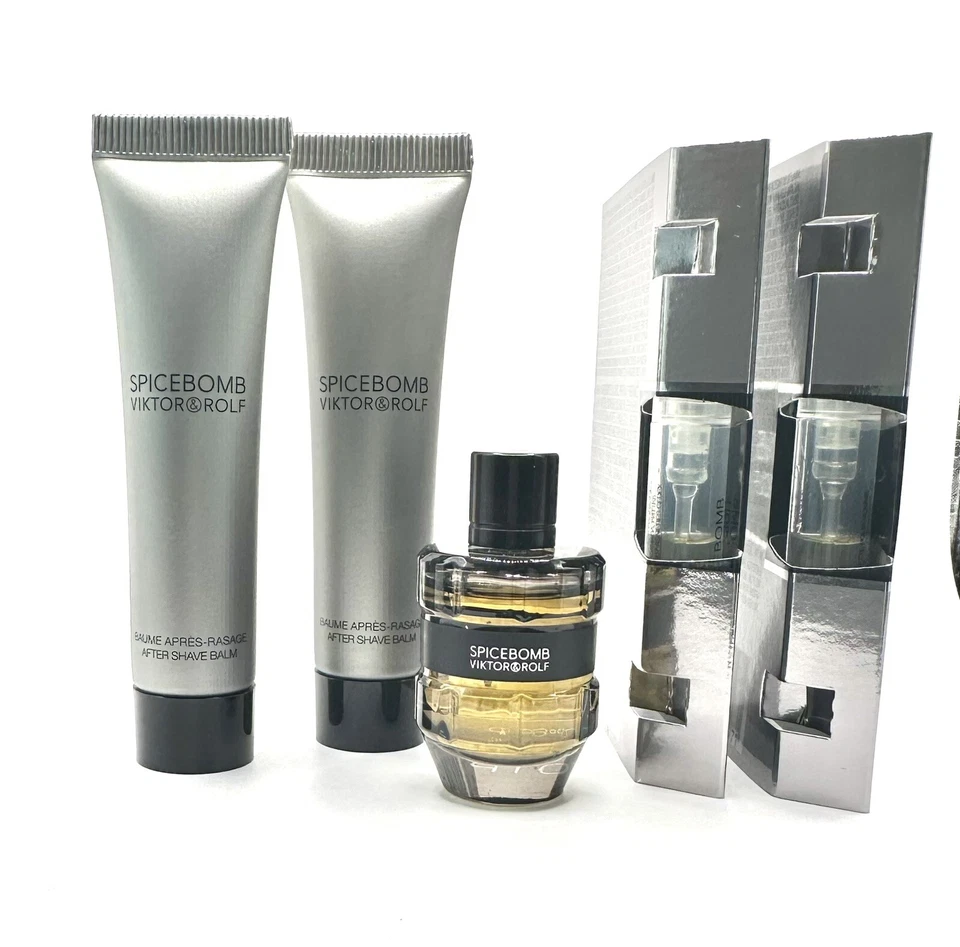 Viktor & Rolf Spicebomb After Shave Balm Travel Set ( 5 Pc’s ) See Description - Image 2 of 2