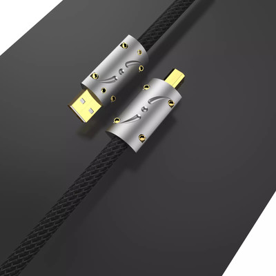 Viborg High End Pure Silver USB Type A-B DAC 5Micro Decoder Printer Data Cable