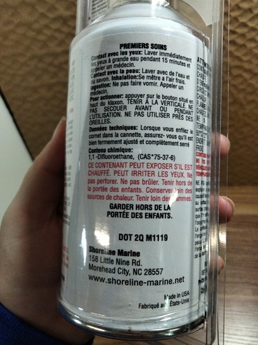 Shoreline Marine emergency distress sos Horn Refill Bottle 8oz - Picture 6 of 8