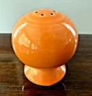 6 hole ROUND BALL BULB SALT / PEPPER SHAKER Tangerine FIESTA