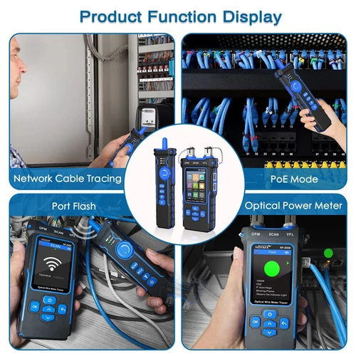 Network Cable Tester LAN Optical Tester Measure Length Wiremap Cable Tracker - Picture 8 of 15