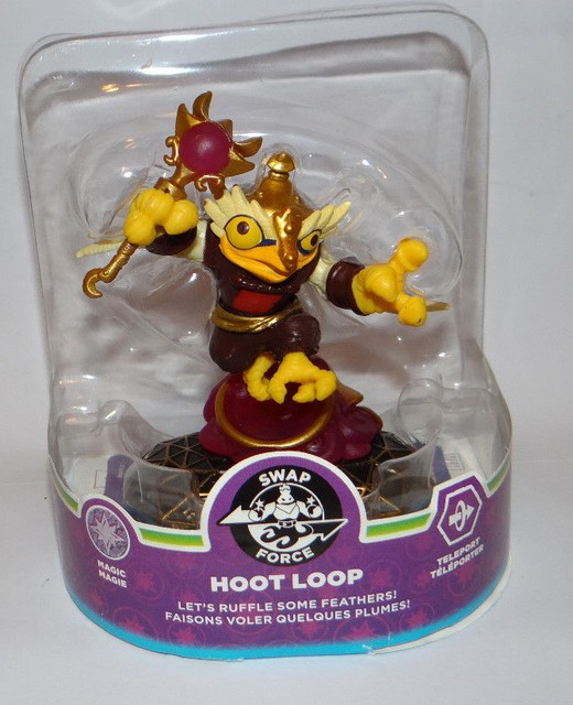 NEW OPEN BOX item SKYLANDERS SWAP force HOOT LOOP magic figure, card & sticker | eBay