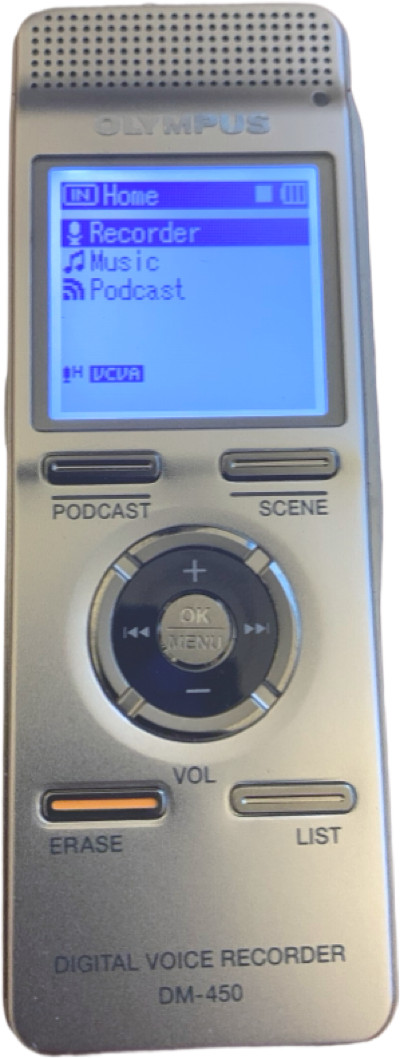 Olympus DM-450 Digital Voice Recorder Dictaphone Podcast