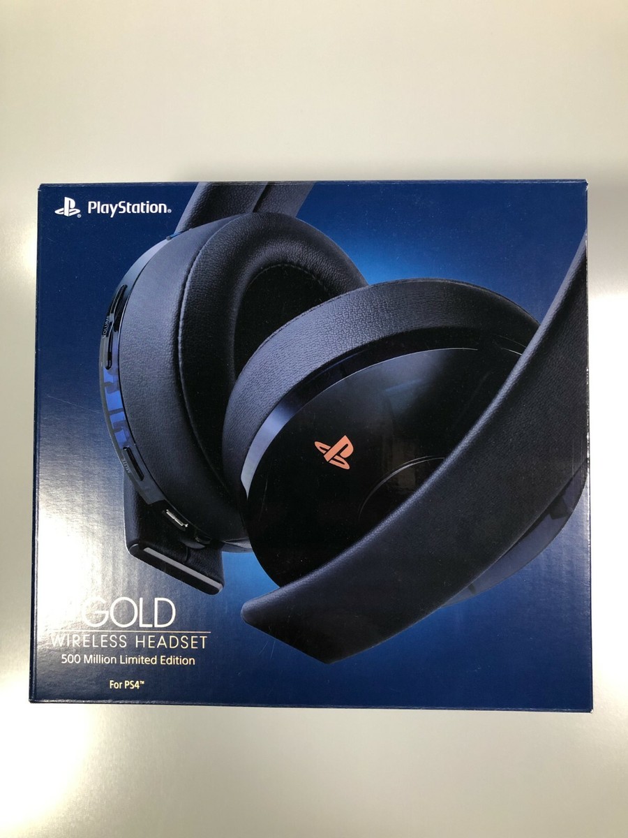 Ps4 Headset Gold Wireless Headset 500 Million Edition Ps4 Pro Gold
