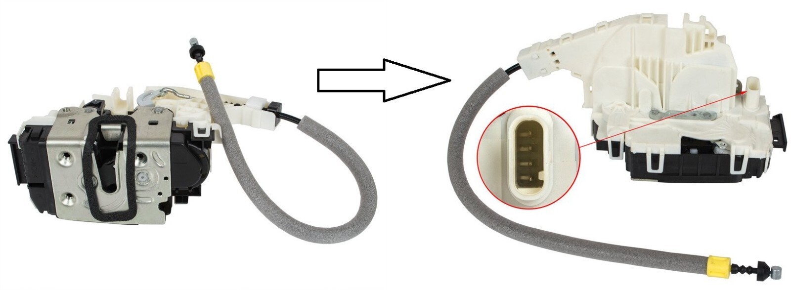 Serrure de porte avant gauche premium A2047201535, mécanisme robuste pour Mercedes W211