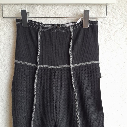 URBAN OUTFITTERS Trousers Womens XS Flare Legging Bella Bondage Black NEW RRP£48 - Picture 8 of 13