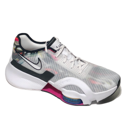 Nike Air Zoom Superrep 3 Cross Fit Training HIIT White Black