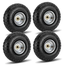 1/2/4PCS 10" 4.10/3.50-4 Tire and Wheel, Replacement Pneumatic Wheel Tires US