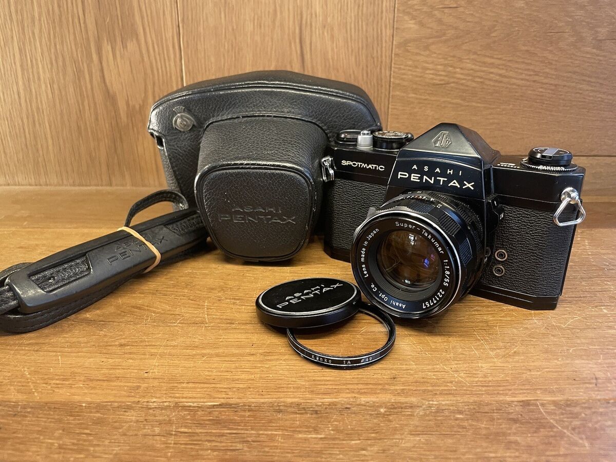 Near Mint ++* Pentax Spotmatic SP Black Film Camera Super Takumar 55mm F/1.8 JP | eBay Near Mint ++* Pentax Spotmatic SP Black Film Camera Super Takumar 55mm F/1.8 JP | eBay