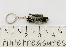 Military tank keychain Small mini Shaped Novelty Knife tinietreasures