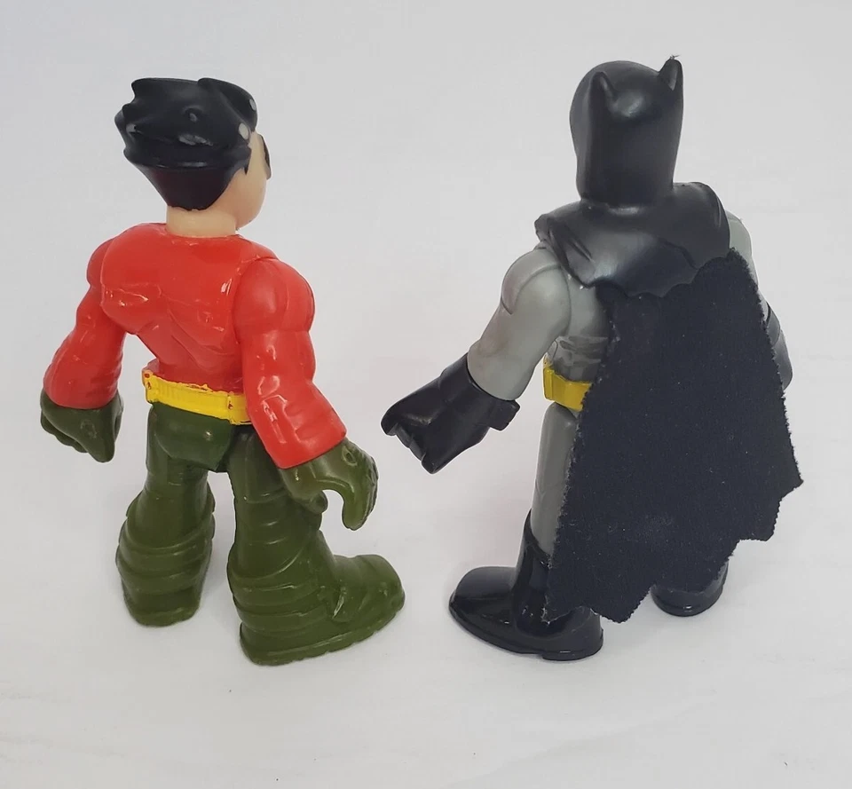 Batman & Robin Imaginext Lote de 2 Fisher Price DC Heroes Foto 3 de 4