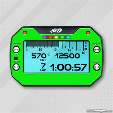 PEGATINA GEL ESTILO VERDE FLUORESCENTE PARA MYCHRON 5 - KARTING