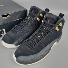 Nike Air Jordan 12 XII Retro GS Reverse Taxi Black Sneakers 153265-017 Size 6 Y