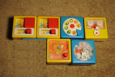 One Vintage Chicco Activity Block House Replacement Part Block PICK ONE
