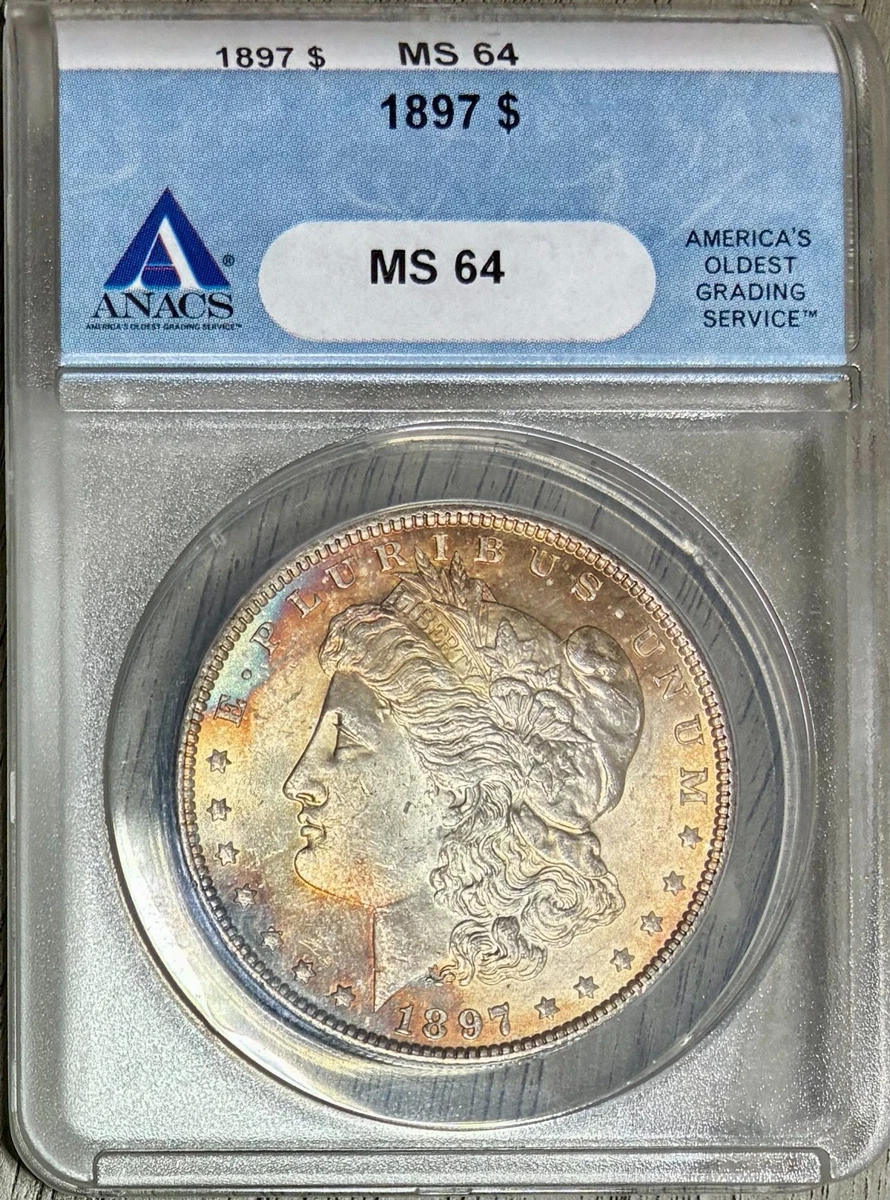 MS 64 Graded 1897 Year Morgan US Dollars (1878-1921) for sale | eBay