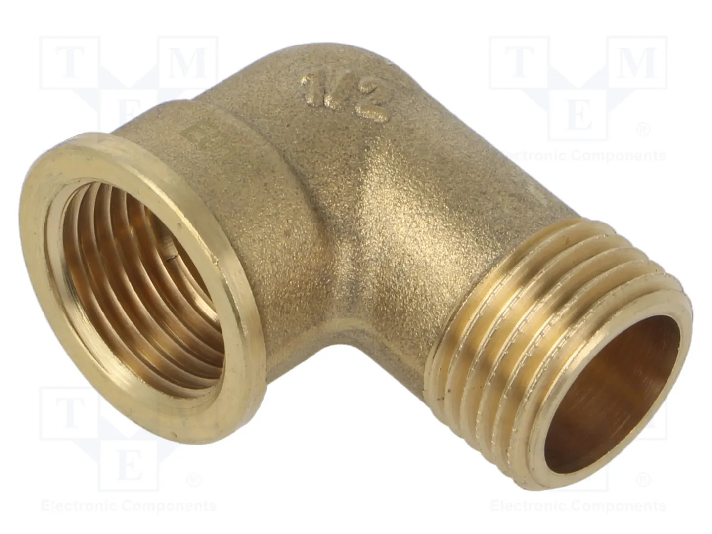 Splice terminal: 90° elbow; male-female; brass CW617N; BR