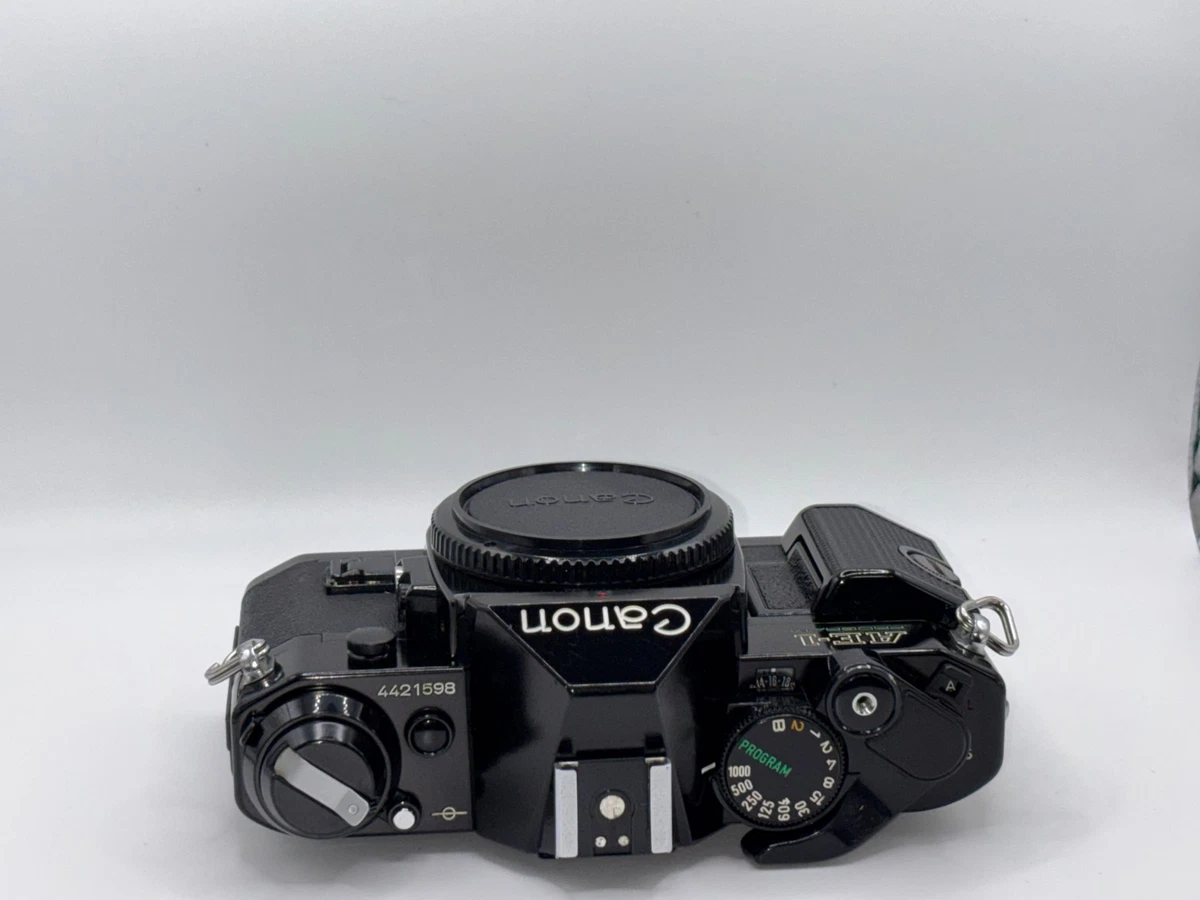 [COMO NUEVA con tapa] Programa Canon AE-1 35mm SLR Cámara fotográfica cuerpo negro de JAPÓN